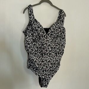 NWOT Coastal Blue 2X One Piece swimsuit